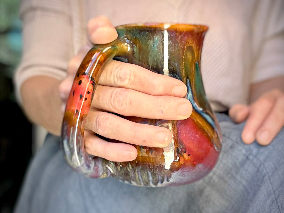 04-C Rainbow Strata Flared Mug, 22 oz.
