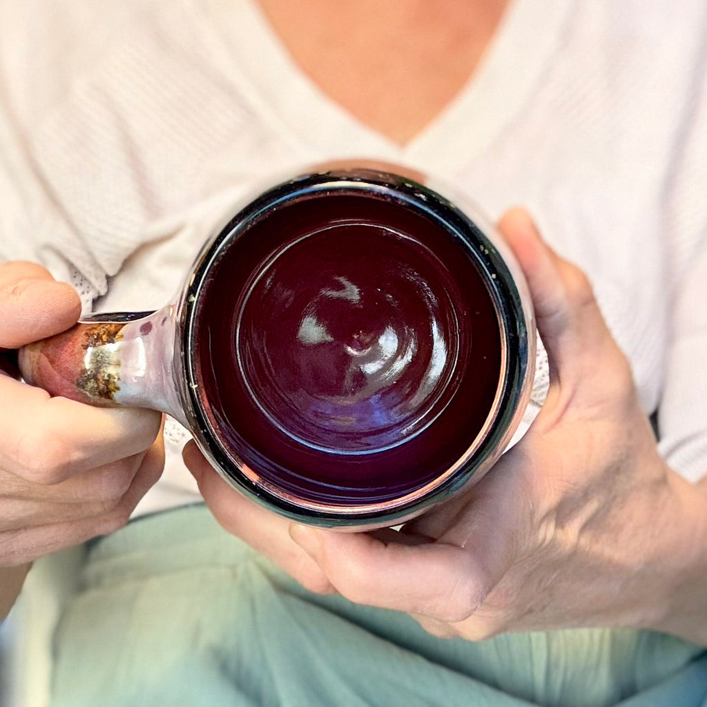 03-B Purple Mountain Majesty Swirly Mug, TOP SHELF - 26 oz.
