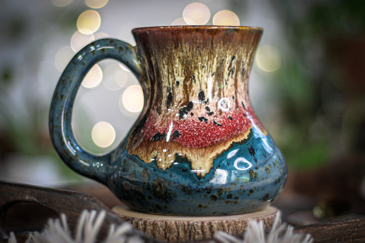 04-C Molten Cheetah Variation Flared Mug, 20 oz.