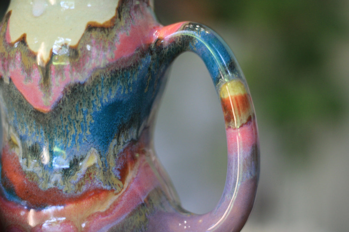 06-B Pastel Valley PROTOTYPE Gourd Mug Variation - TOP SHELF MISFIT, 22 oz.