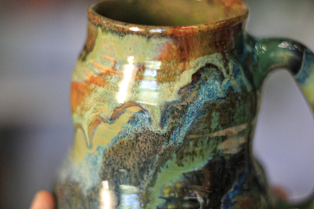 03-D  PROTOTYPE Textured Divot Mug, 18 oz.