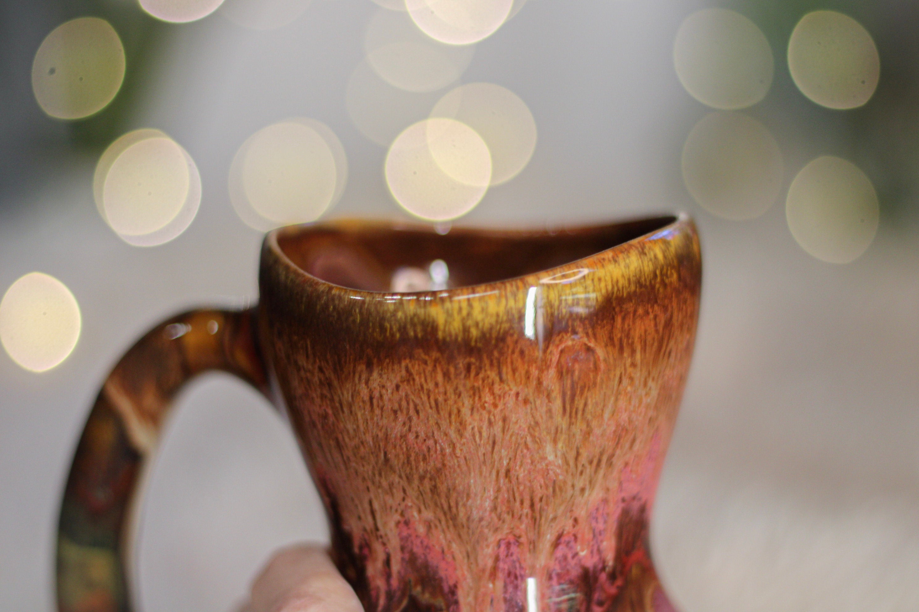 03-B Amber 'Flow' Mug - TOP SHELF, 18 oz.