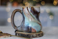 11-B Soft Earth Series PROTOTYPE Petite Notched Gourd Mug - MISFIT, 12 oz. - 30% off