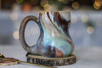 11-B Soft Earth Series PROTOTYPE Petite Notched Gourd Mug - MISFIT, 12 oz. - 30% off