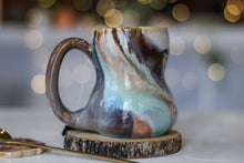 Load image into Gallery viewer, 11-B Soft Earth Series PROTOTYPE Petite Notched Gourd Mug - MISFIT, 12 oz. - 30% off