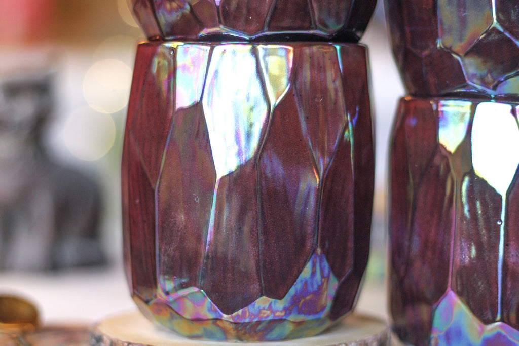 38-F Midnight Aura Crystal Cup - MISFIT, 15 oz. - 15% off (This listing is for one cup)