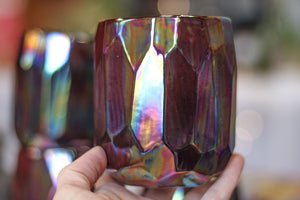 38-F Midnight Aura Crystal Cup - MISFIT, 15 oz. - 15% off (This listing is for one cup)