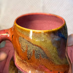 04-D Earthy Rainbow Grotto Mid Mod Mug, 23 oz.