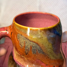 Load image into Gallery viewer, 04-D Earthy Rainbow Grotto Mid Mod Mug, 23 oz.