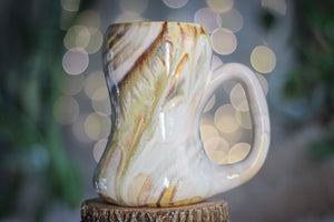 06-B Soft Earth Series Gourd Mug - TOP SHELF MISFIT, 18 oz.