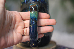 02-D Blue 'FLOW' PROTOTYPE Textured Mug, 18 oz.