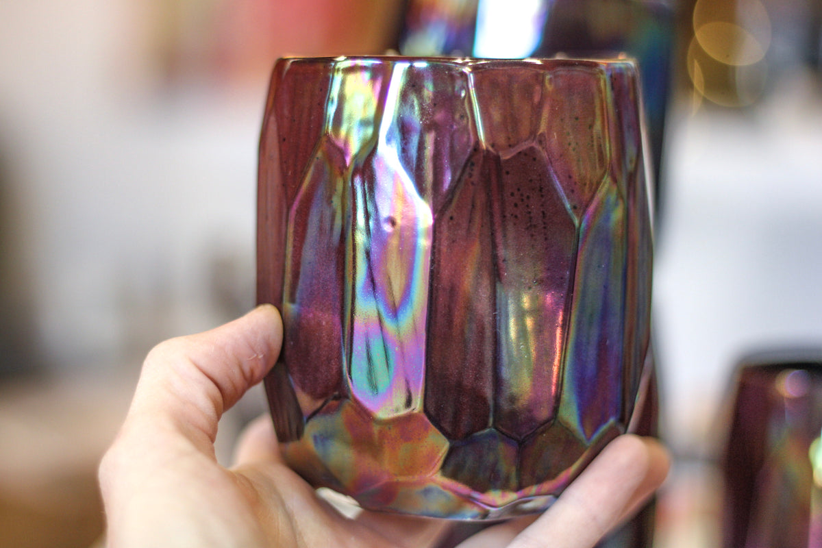 38-F Midnight Aura Crystal Cup - MISFIT, 15 oz. - 15% off (This listing is for one cup)