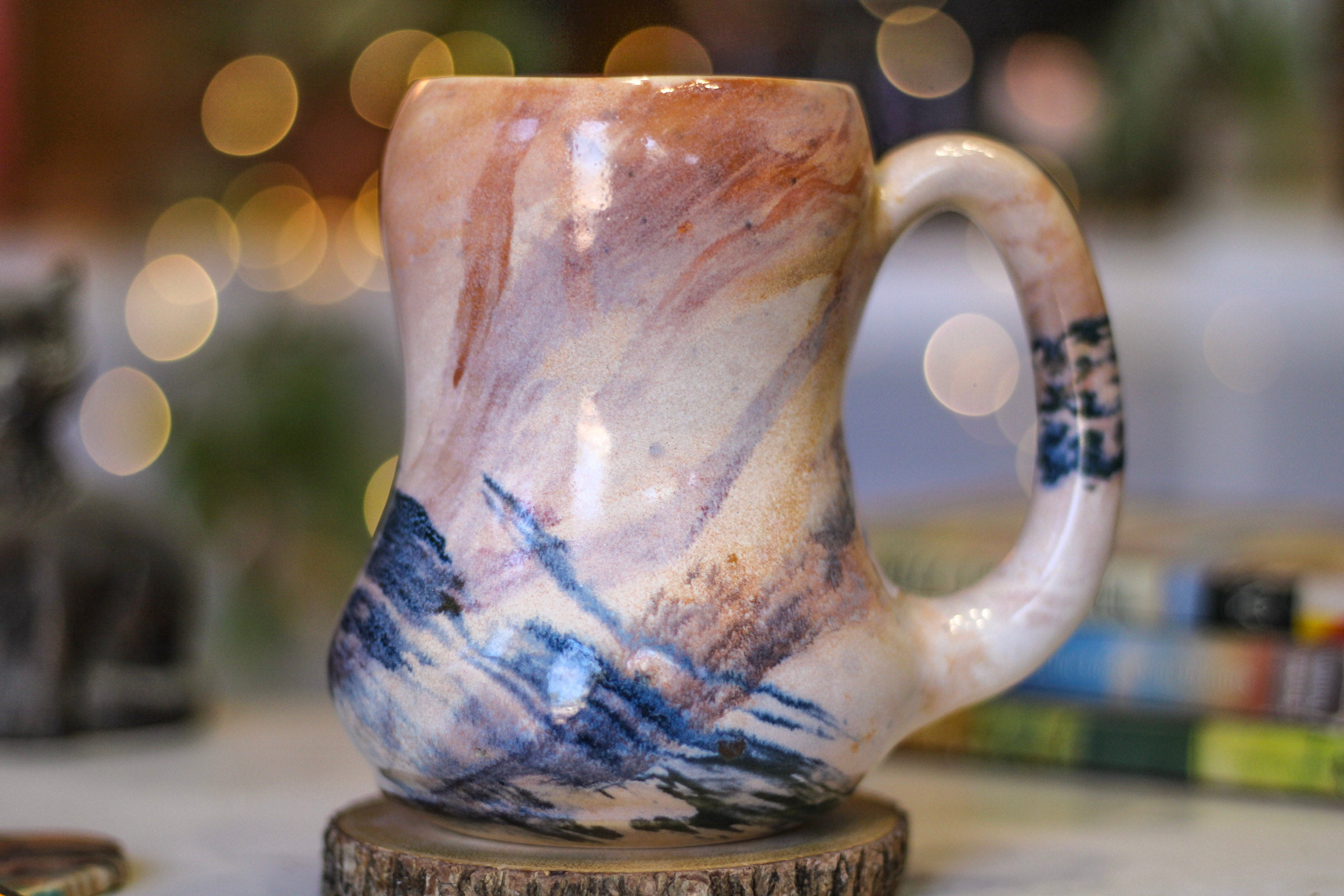 02-B PROTOTYPE Acorn Gourd Mug - TOP SHELF, 22 oz.