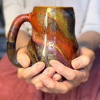 04-D Earthy Rainbow Grotto Mid Mod Mug, 23 oz.