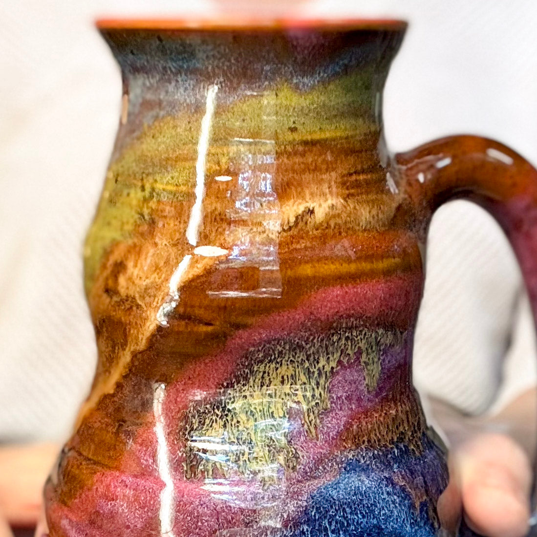 04-C Earthy Rainbow Cuddle Mug, 22 oz.