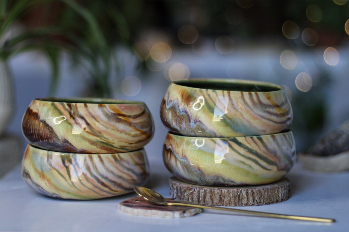 28-D Soft Earth Series WABI-SABI Bowl, 8 oz. (This listing is for one bowl)