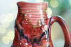 03-A Strawberry Hills Variation Barely Flared Textured Divot Mug - TOP SHELF MISFIT, 22 oz.