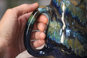 02-D Blue 'FLOW' PROTOTYPE Textured Mug, 18 oz.