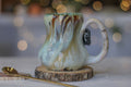04-B Soft Earth Series PROTOTYPE Petite Notched Gourd Mug - MISFIT, 12 oz. - 20% off