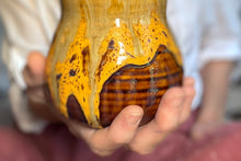 Load image into Gallery viewer, 09-F Pumpkin Chai EXPERIMENT Textured Crock Mug, 17 oz.