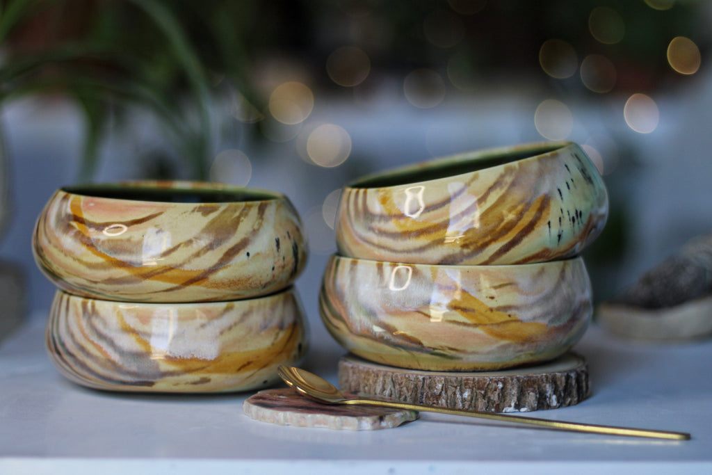 28-D Soft Earth Series WABI-SABI Bowl, 8 oz. (This listing is for one bowl)