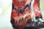 03-A Strawberry Hills Variation Barely Flared Textured Divot Mug - TOP SHELF MISFIT, 22 oz.