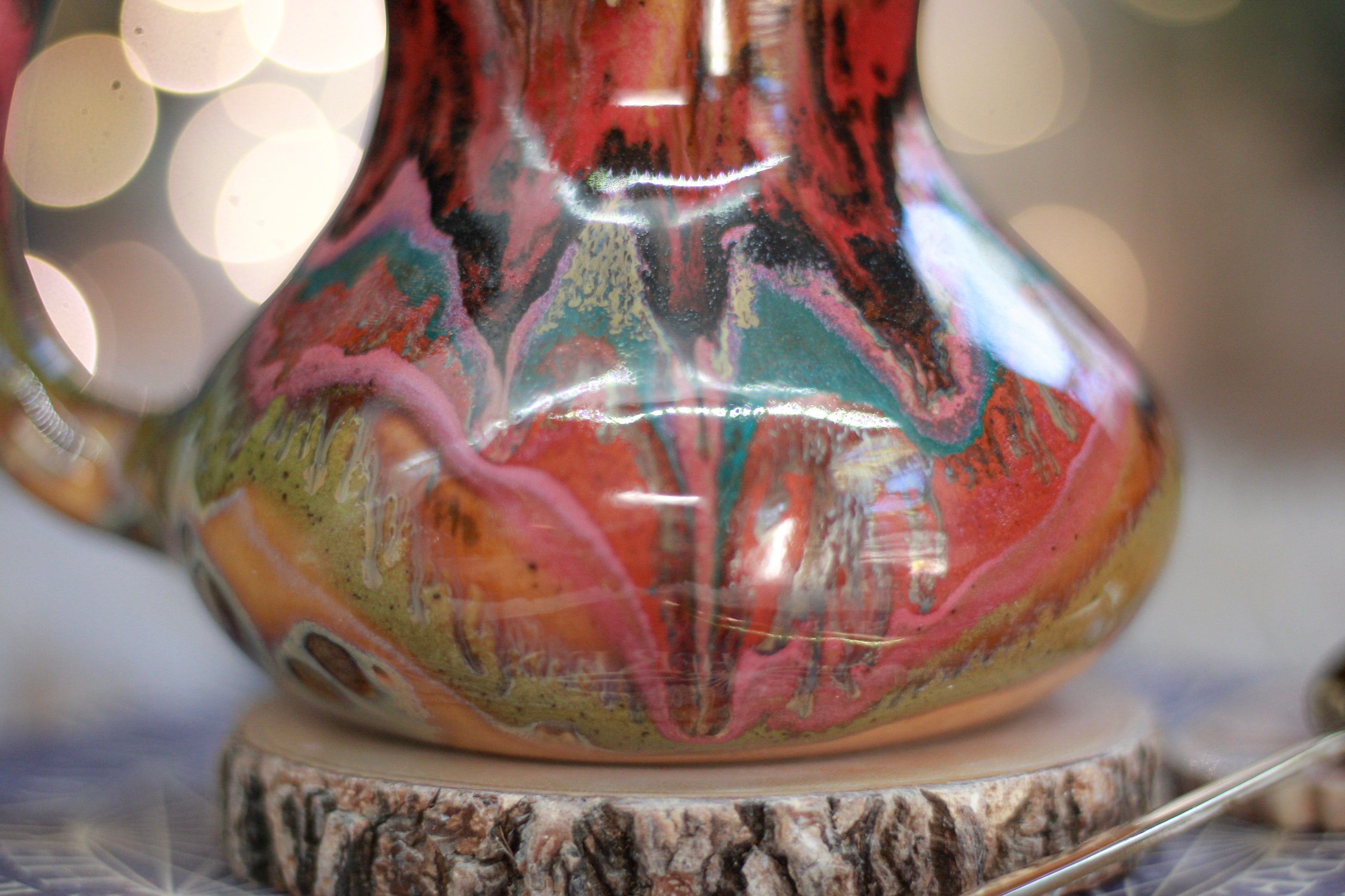 03-A Golden 'FLOW' Gourd Mug - TOP SHELF, 20 oz.