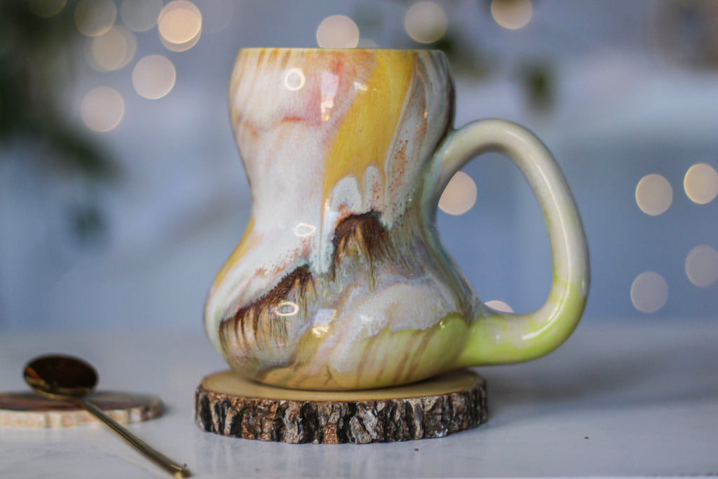 04-B Soft Earth Series PROTOTYPE Gourd Mug, 17 oz.