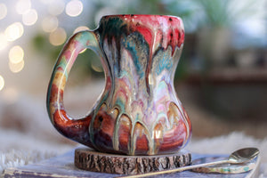 04-B Rainbow 'FLOW' Gourd Mug, 16 oz.