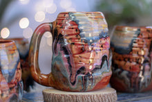 Load image into Gallery viewer, 04-B Amber 'FLOW' Variation Textured DAD Mug - MINOR MISFIT, 18 oz. - 10% off (This listing is for one mug)
