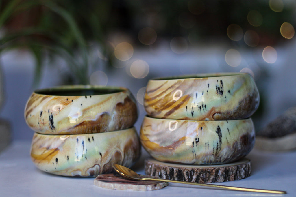 28-D Soft Earth Series WABI-SABI Bowl, 8 oz. (This listing is for one bowl)