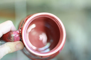 03-A Strawberry Hills Variation Barely Flared Textured Divot Mug - TOP SHELF MISFIT, 22 oz.