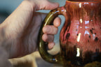 04-E Pink Speckled PROTOTYPE Textured Mug, 18 oz.