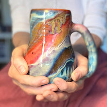 Load image into Gallery viewer, 03-D Rainbow Grotto Mid Mod Mug, TOP SHELF - 22 oz.