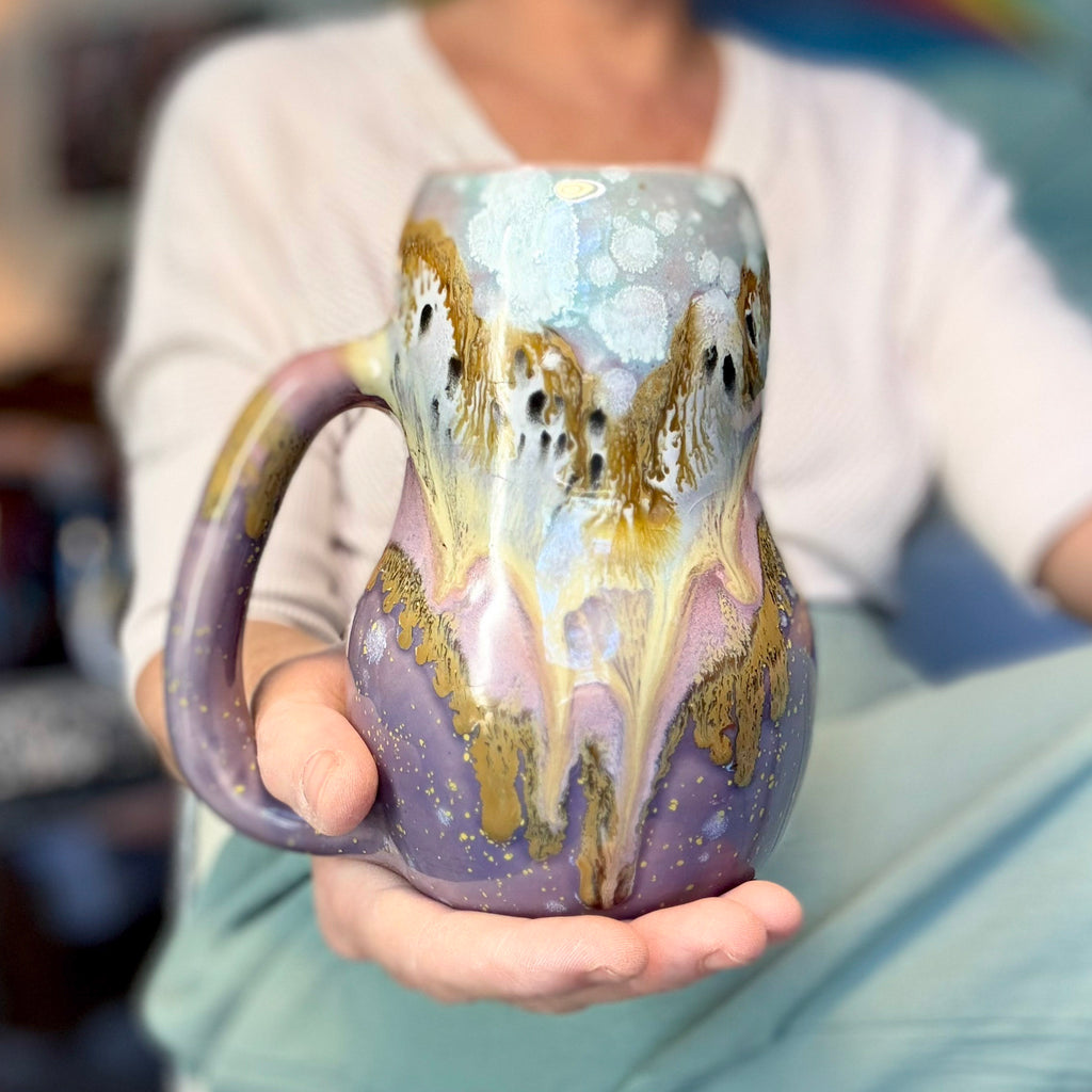 04-B Lavender Fields Curvy Mug, TOP SHELF - 25 oz.