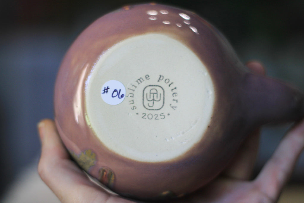 06-B Pastel Valley PROTOTYPE Gourd Mug Variation - TOP SHELF MISFIT, 22 oz.