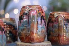 Load image into Gallery viewer, 04-B Amber 'FLOW' Variation Textured DAD Mug - MINOR MISFIT, 18 oz. - 10% off (This listing is for one mug)