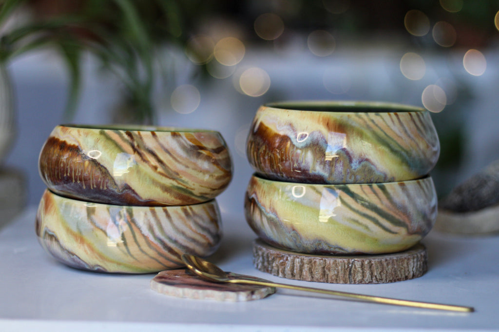 28-D Soft Earth Series WABI-SABI Bowl, 8 oz. (This listing is for one bowl)