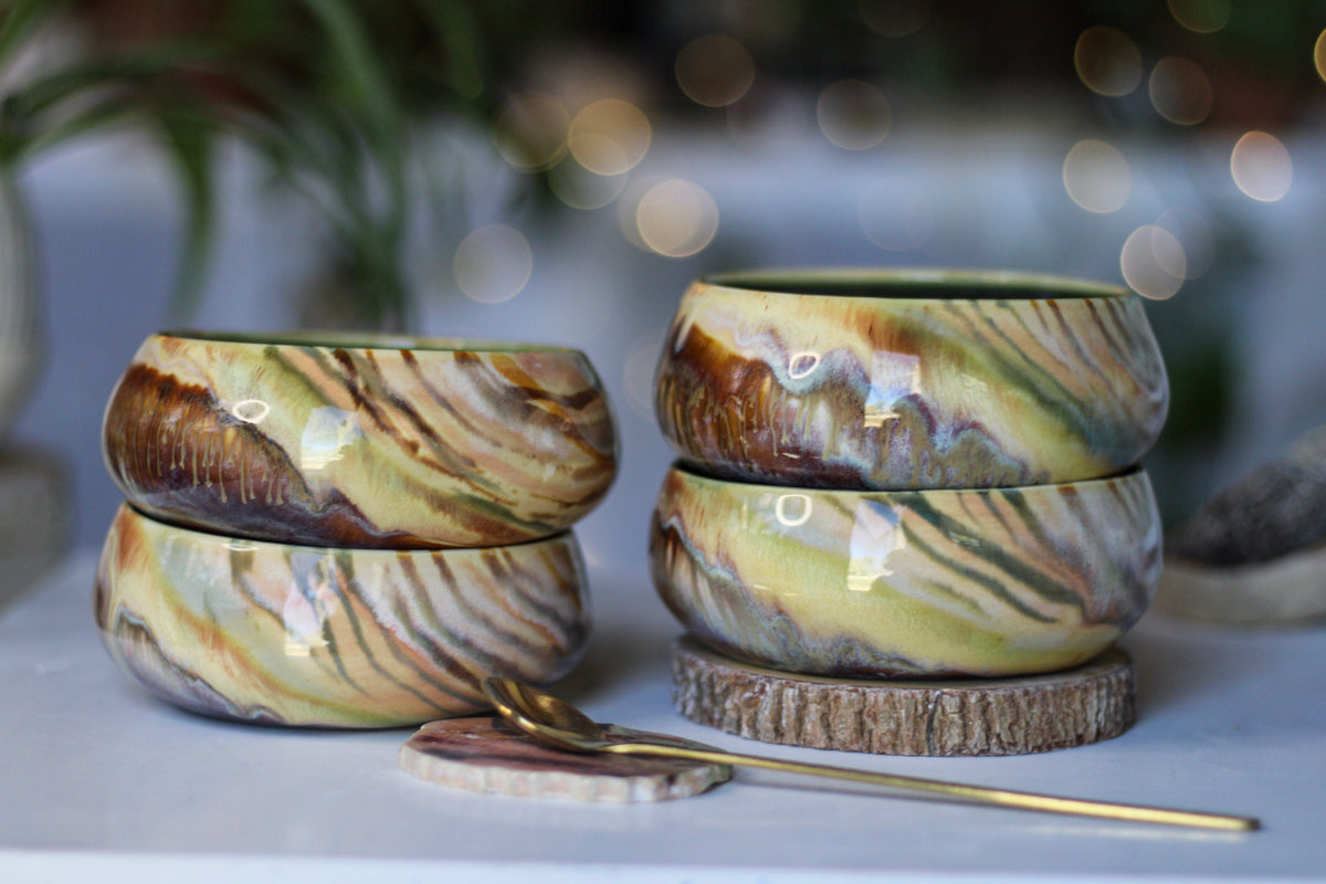 28-D Soft Earth Series WABI-SABI Bowl, 8 oz. (This listing is for one bowl)