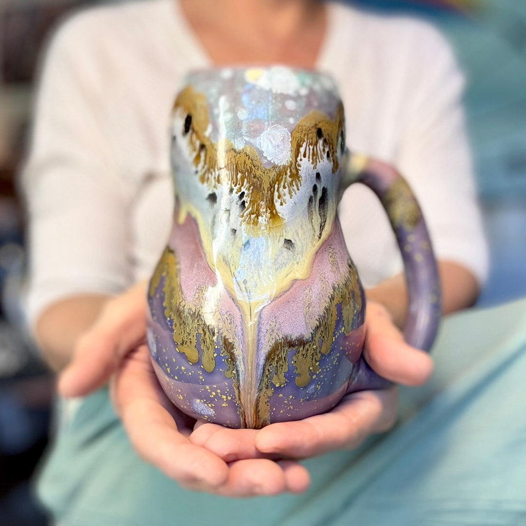 04-B Lavender Fields Curvy Mug, TOP SHELF - 25 oz.