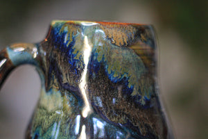 02-D Blue 'FLOW' PROTOTYPE Textured Mug, 18 oz.