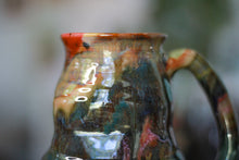 Load image into Gallery viewer, 02-D Olive &#39;FLOW&#39; Barely Flared Textured Divot Mug, 18 oz. (This listing is for one mug)