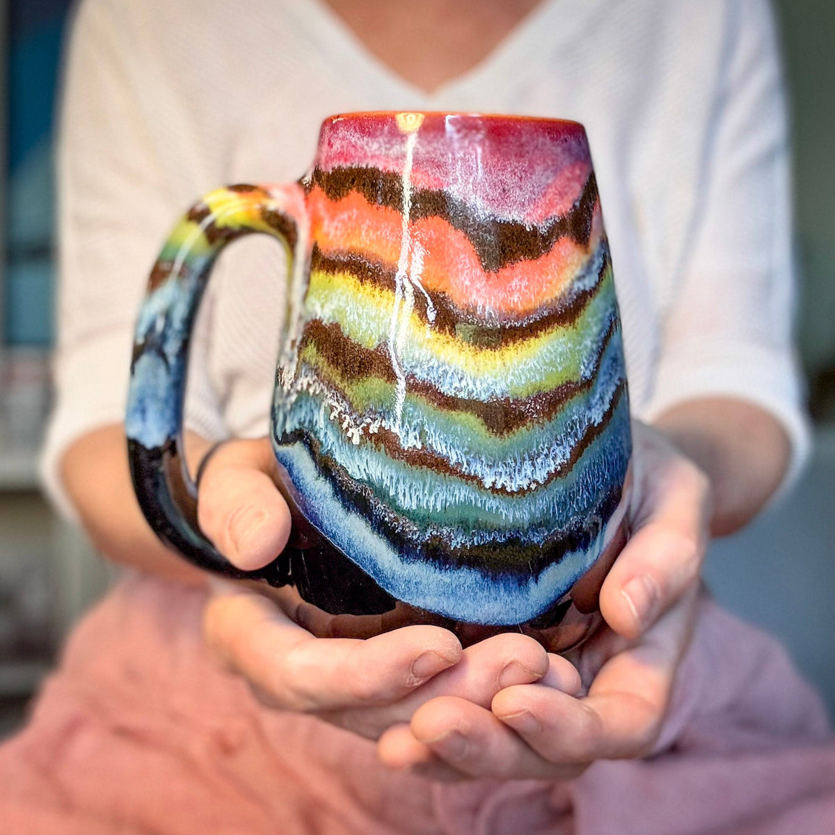 05-B Rainbow Family Mug - TOP SHELF, 26 oz.
