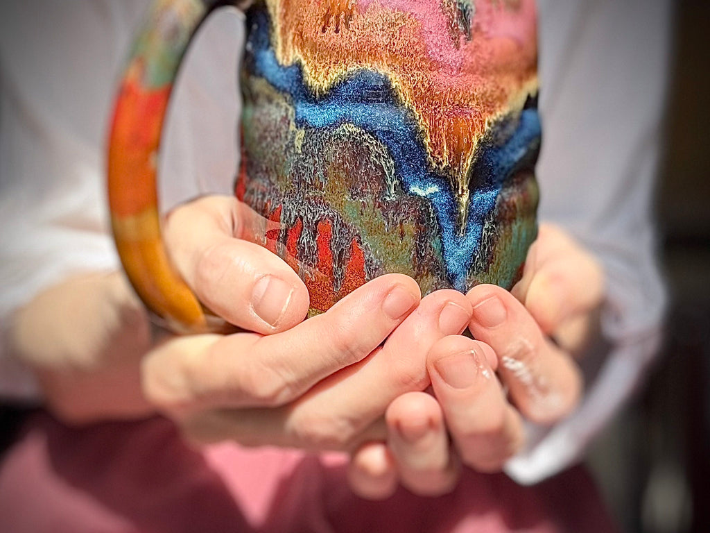 04-B Starry Night Swirly Mug - TOP SHELF, 28 oz.