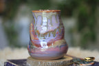 04-E Lavender PROTOTYPE Barely Flared Textured Divot Mug, 20 oz.