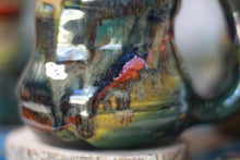Load image into Gallery viewer, 02-D Olive &#39;FLOW&#39; Barely Flared Textured Divot Mug, 18 oz. (This listing is for one mug)
