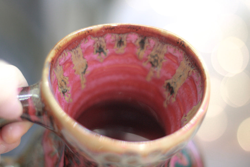 03-A Golden 'FLOW' Gourd Mug - TOP SHELF, 20 oz.