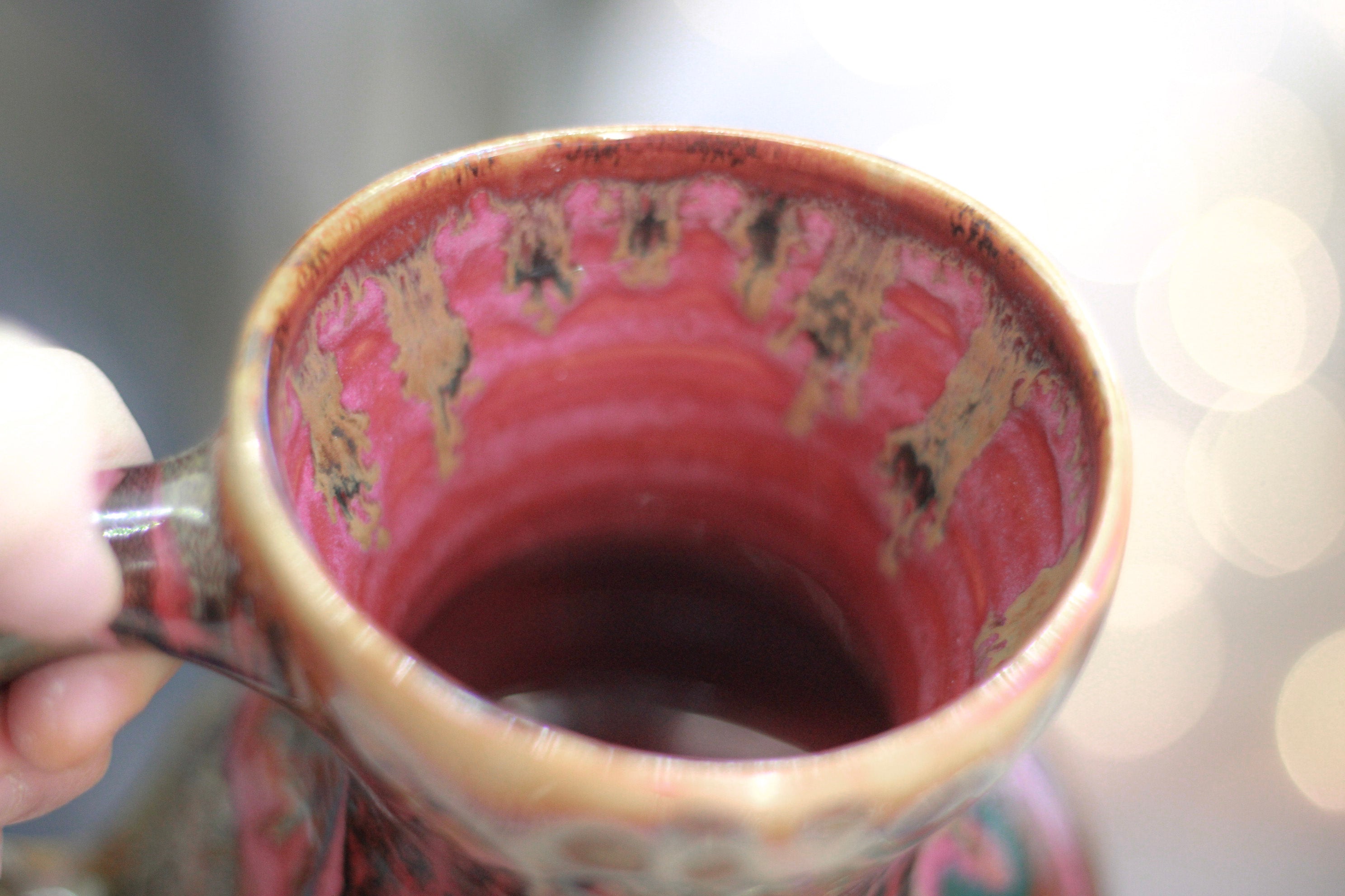 03-A Golden 'FLOW' Gourd Mug - TOP SHELF, 20 oz.