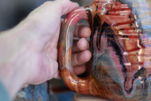 Load image into Gallery viewer, 04-B Amber 'FLOW' Variation Textured DAD Mug - MINOR MISFIT, 18 oz. - 10% off (This listing is for one mug)