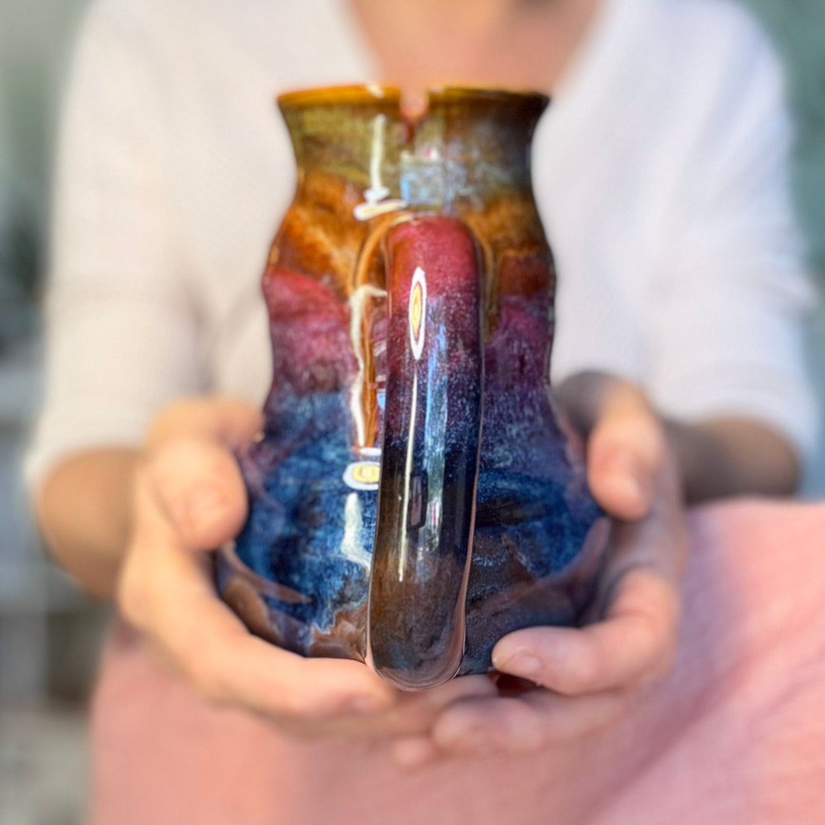 04-C Earthy Rainbow Cuddle Mug, 26 oz.